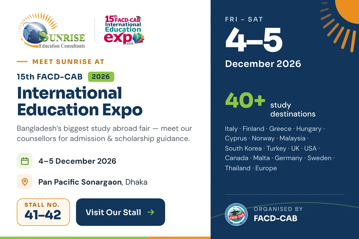 Sunrise Education Consultants 15th FACD CAB Study Abroad Expo 2026