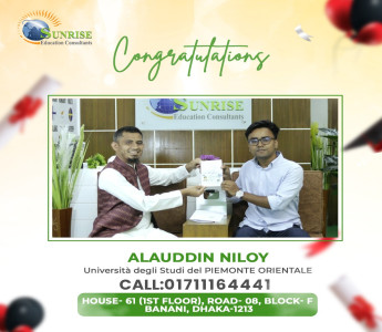 sunrise education consultant Italy visa success review by Alauddin Niloy